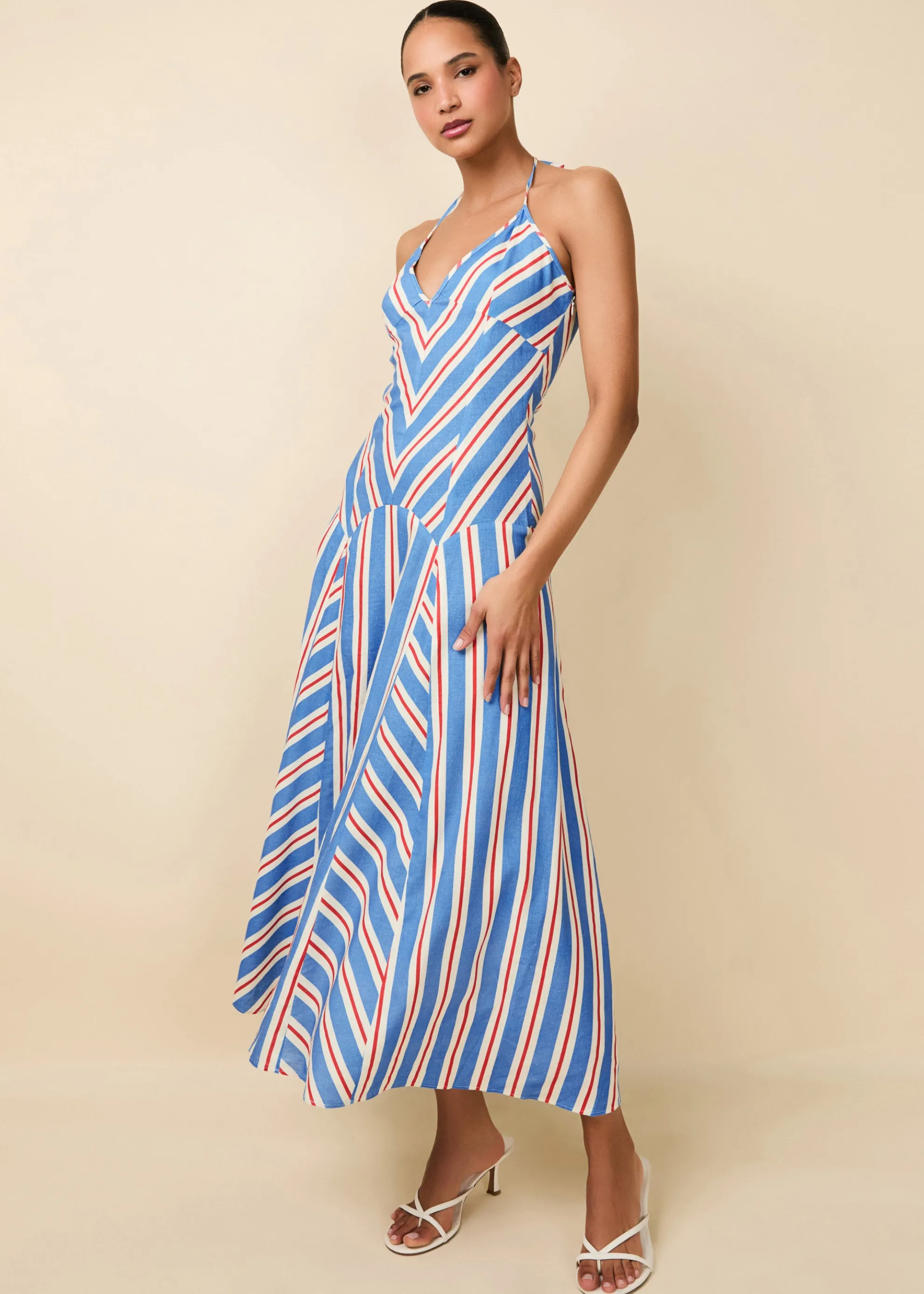 Alessio Dress Americana Stripe
