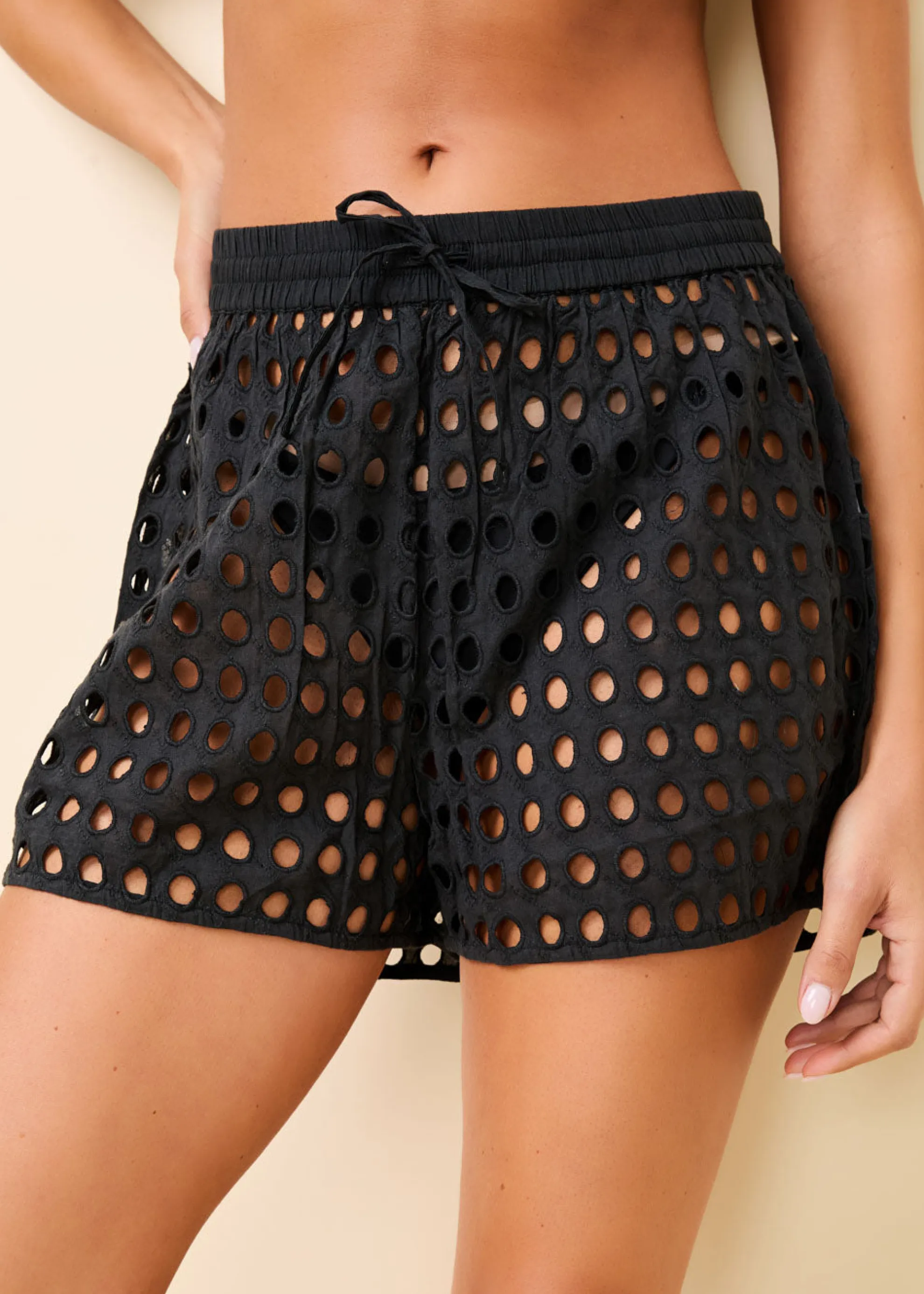 Charlie Short Classic Eyelet Noir