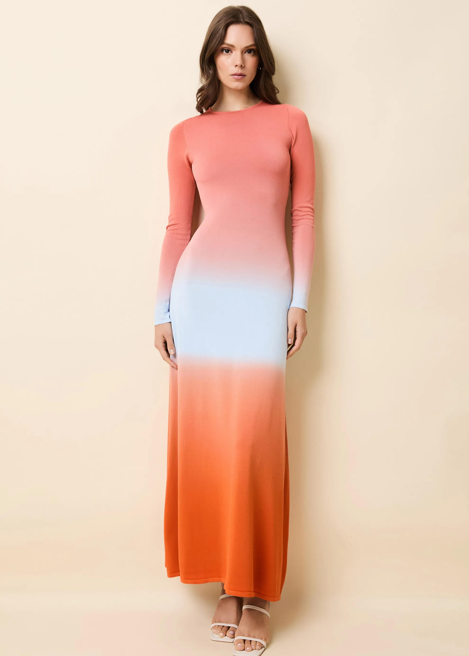 Dora Dress Ombre Peachy Keen