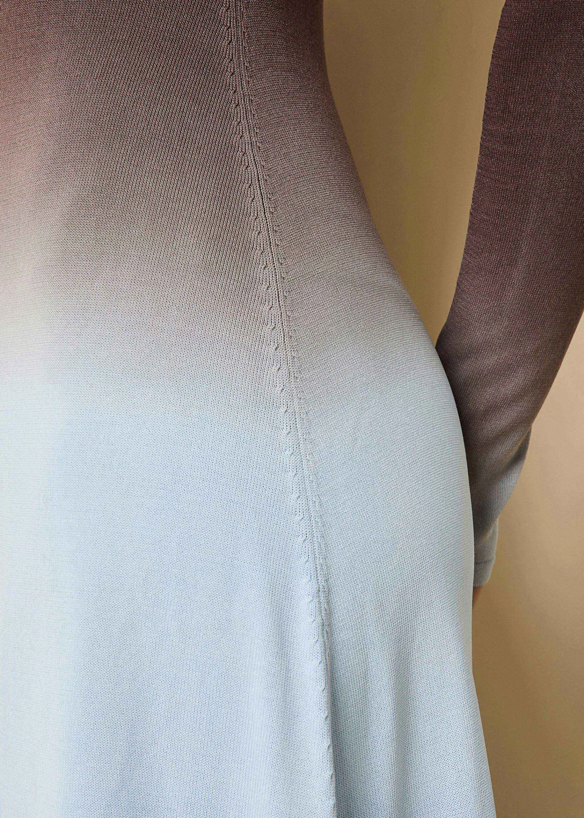 Dora Dress Ombre Twilight / Raisin Brown