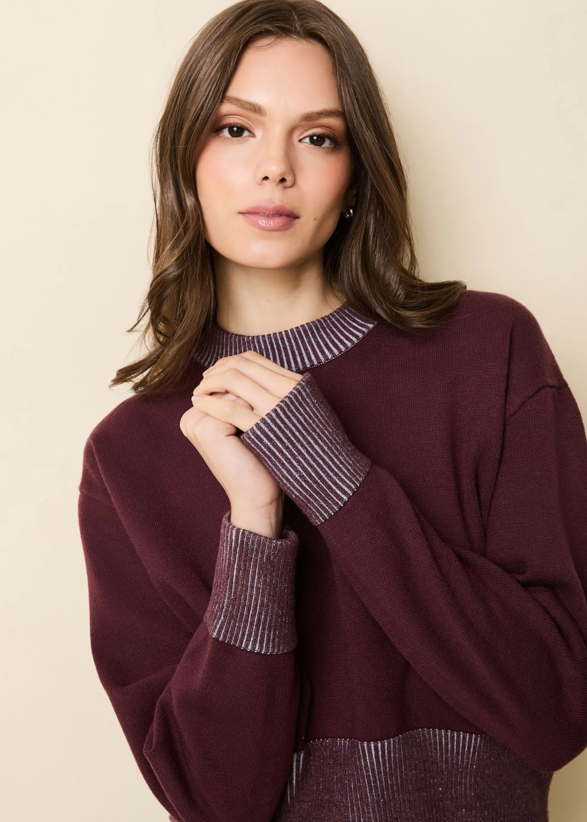 Kieran Sweater Raisin Brown