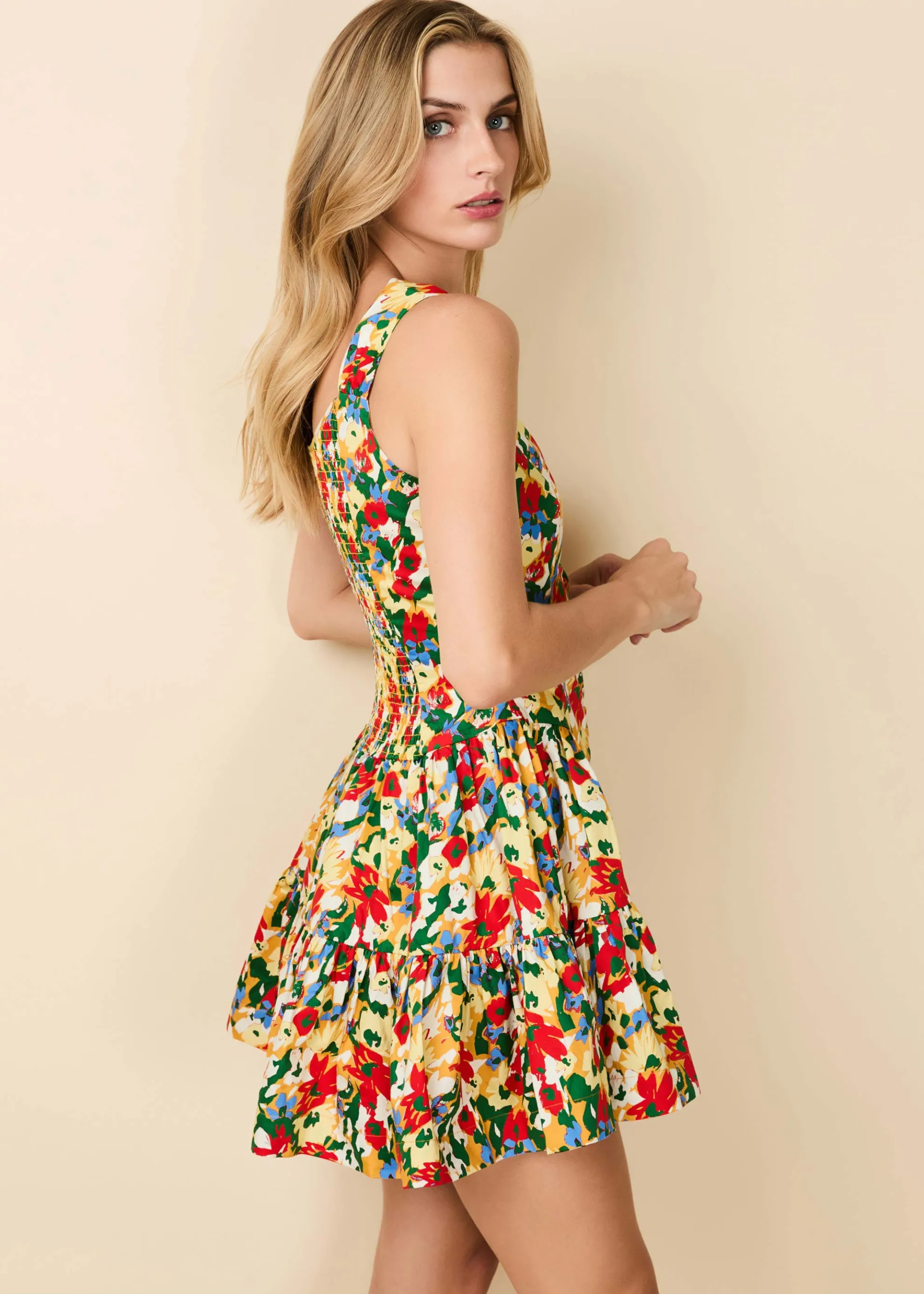 Leah Dress Picasso Floral