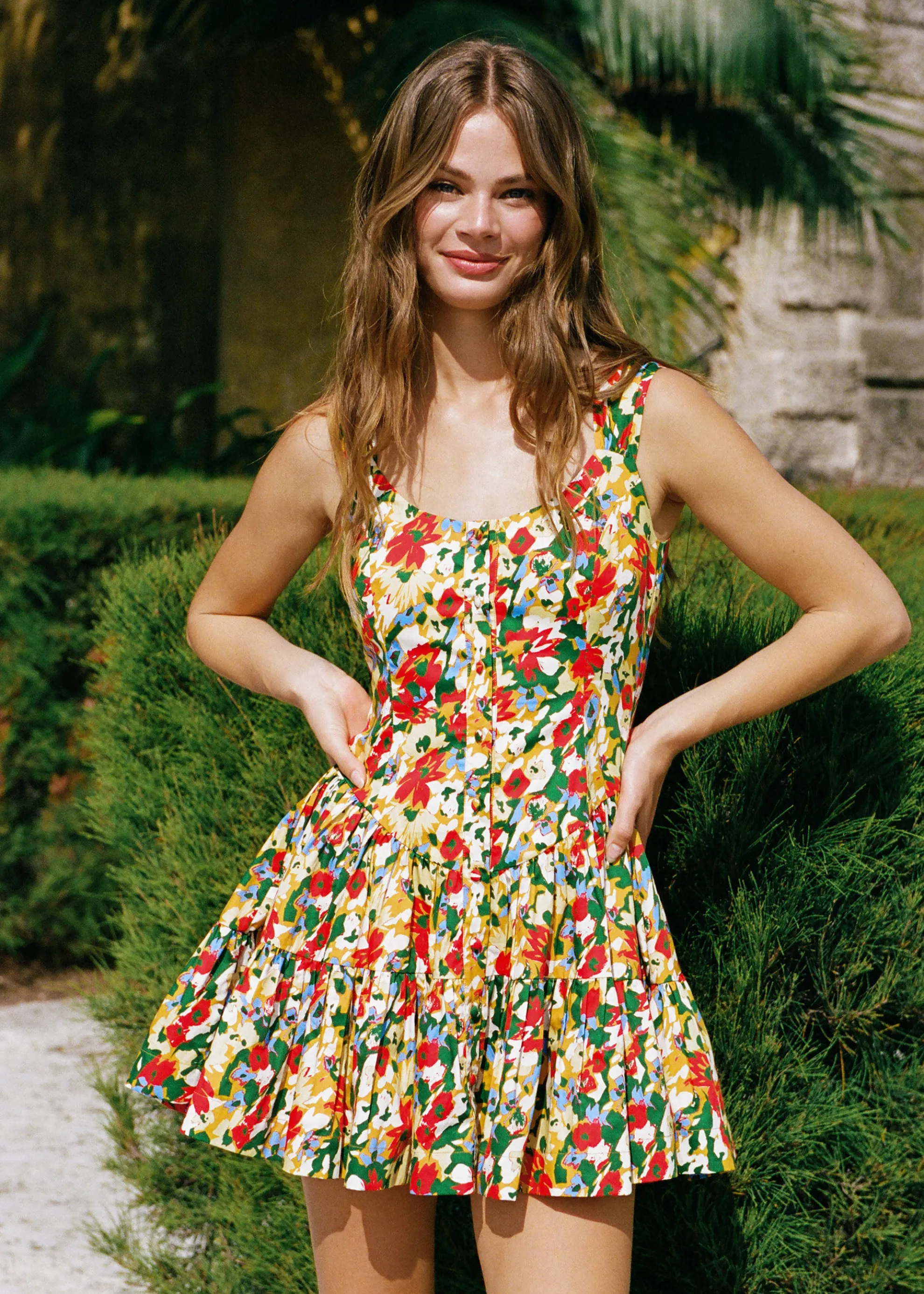 Leah Dress Picasso Floral