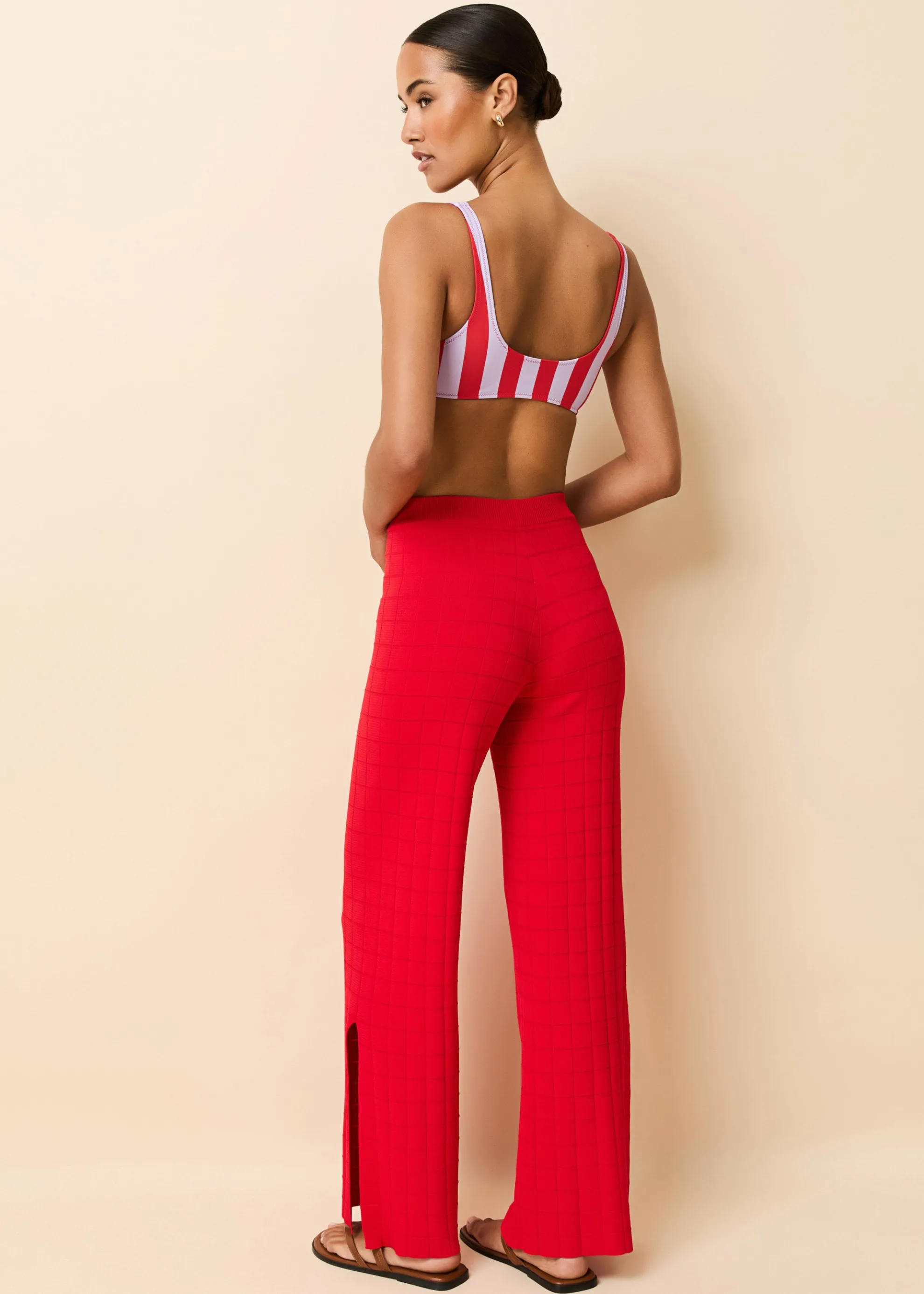 Logan Pant Lipstick Red