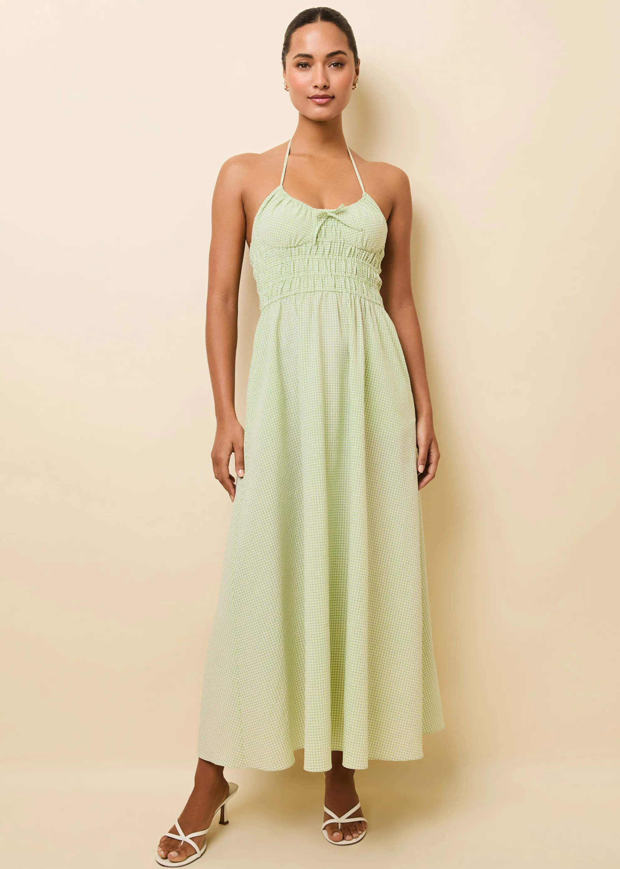 Lolita Dress Matcha Gingham