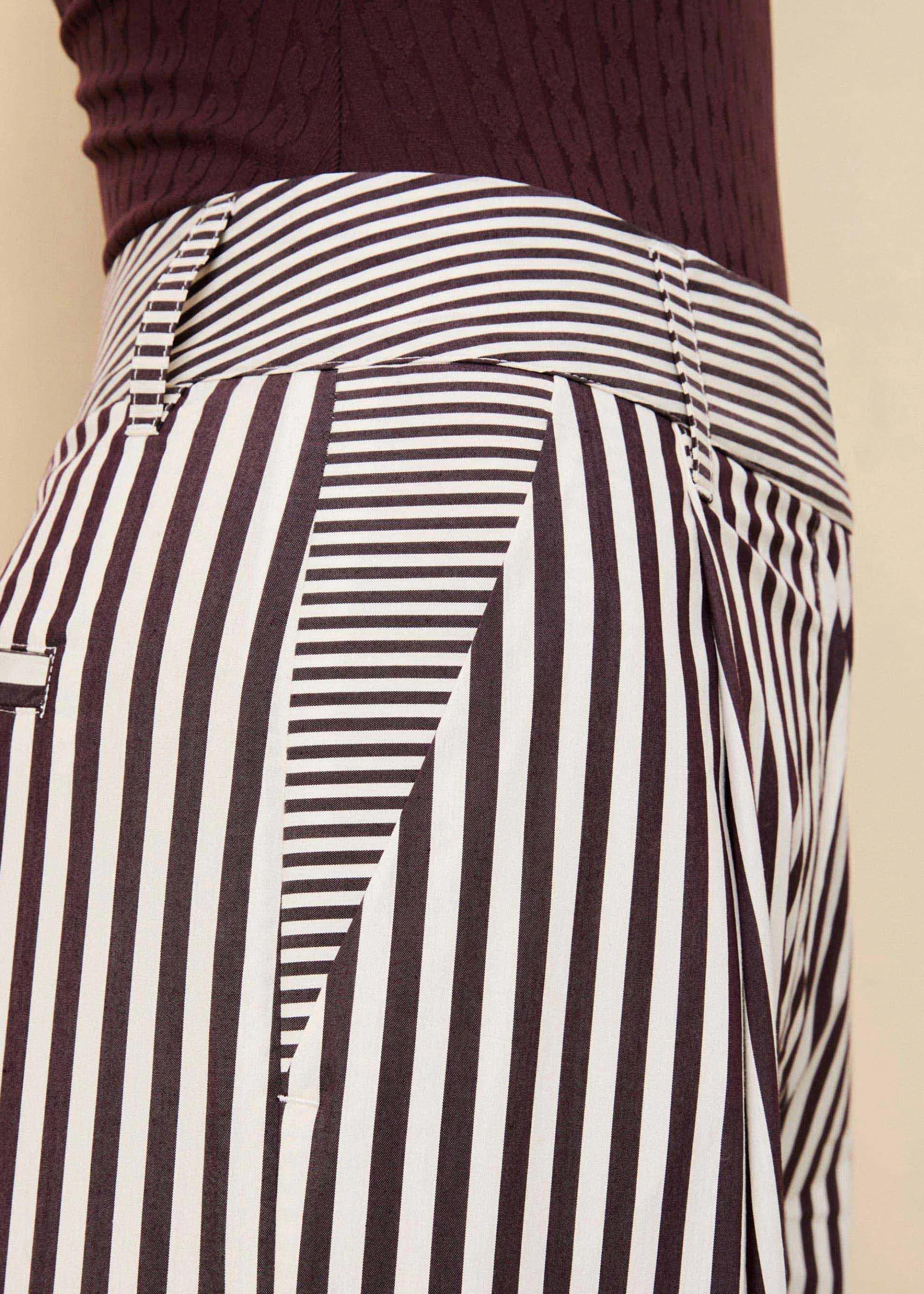 Marnie Pant Raisin Brown / Brule Stripe