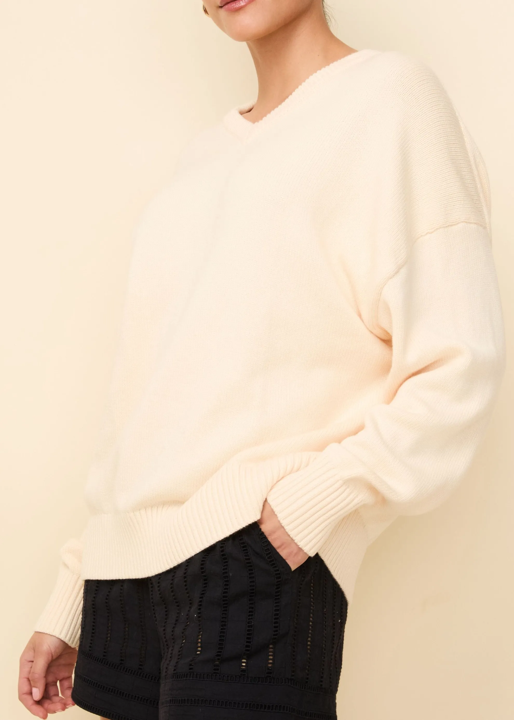 Reva Cotton Sweater Clay