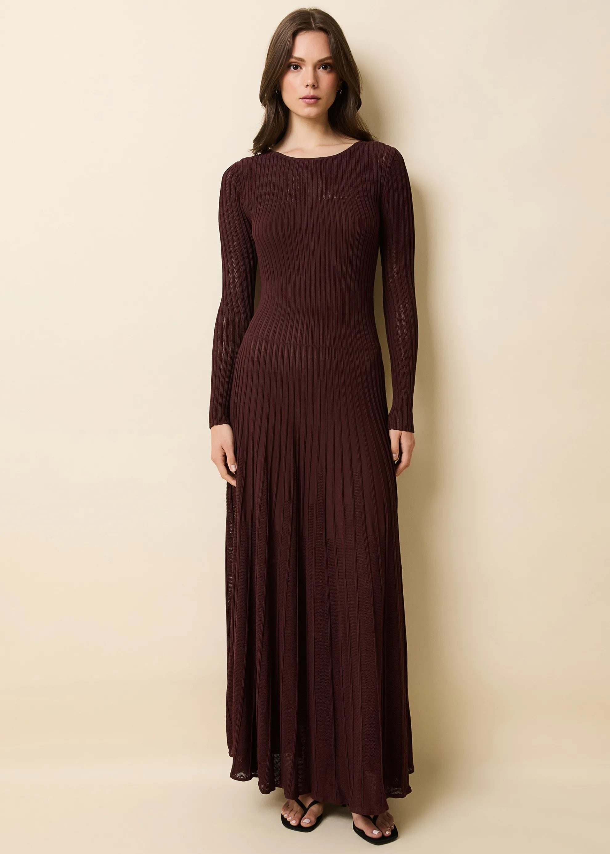 Sloane Dress Raisin Brown