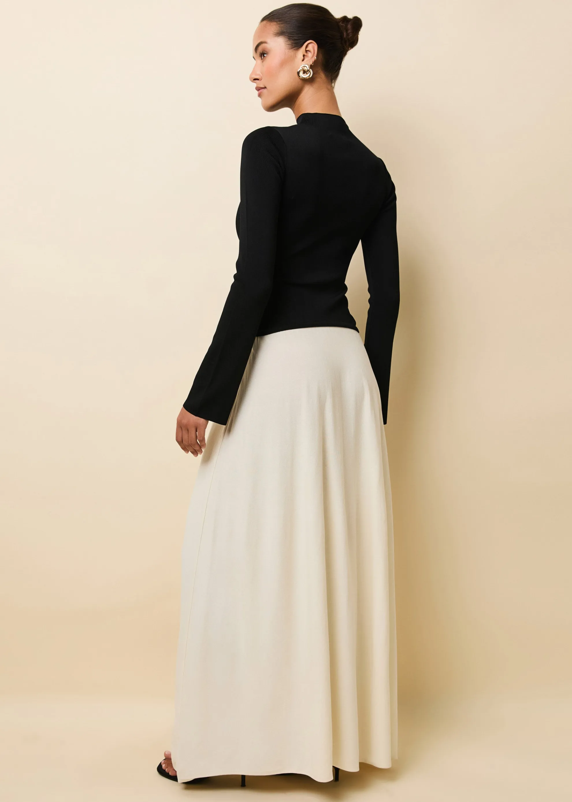 Soglio Dress Ecru / Noir